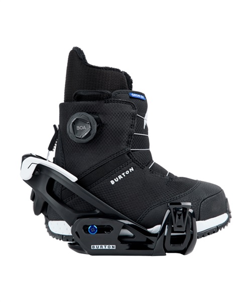 BURTON バートン スノーボード バインディング ビンディング キッズ Kids' Step On Grom Snowboard Bindings 23-24モデル(Black-M)