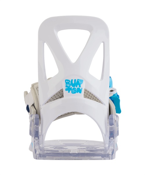 BURTON  スノーボード バインディング ビンディング キッズ Kids' Grom Disc Snowboard Bindings 23-24モデル(White-M)