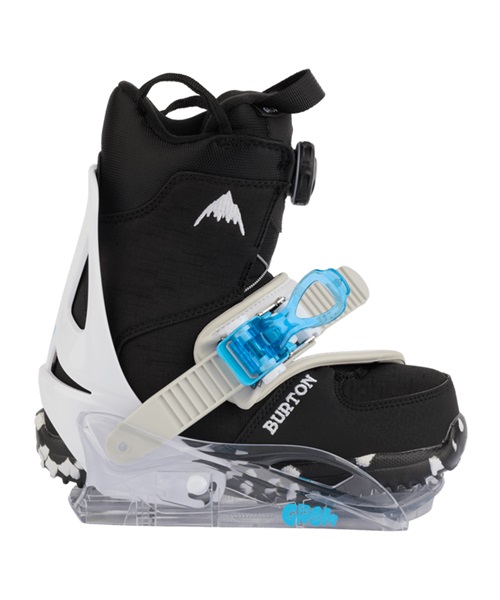 BURTON  スノーボード バインディング ビンディング キッズ Kids' Grom Disc Snowboard Bindings 23-24モデル(White-M)