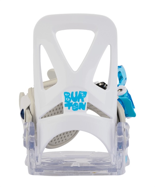 BURTON  スノーボード バインディング ビンディング キッズ Kids' Mini Grom Disc Snowboard Bindings 23-24モデル(White-S)