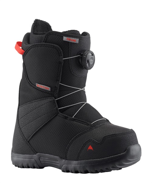 BURTON バートン スノーボード ブーツ キッズ Kids' Zipline BOA Snowboard Boots 13191104001 23-24モデル(Black-22.0cm)