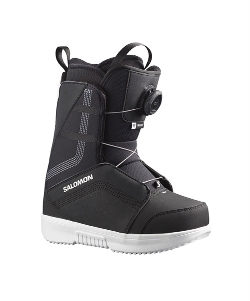 SALOMON サロモン PROJECT BOA スノーボード ブーツ キッズ ユース KK H5(BlackWhite-22.5cm)