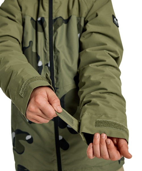 BURTON バートン スノーボード ウェア ジャケット キッズ Boys' Lodgepole 2L Jacket 23825100 23-24モデル(ForestMossCookieCamo-XS)