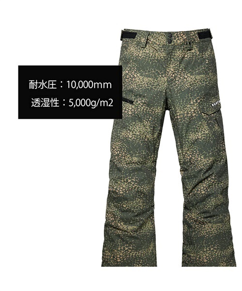 スノーボード ウェア パンツ キッズ BURTON バートン 115891 Boys Exile Cargo Pants 22-23モデル ムラサキスポーツ JJ K10(COBC-XS)