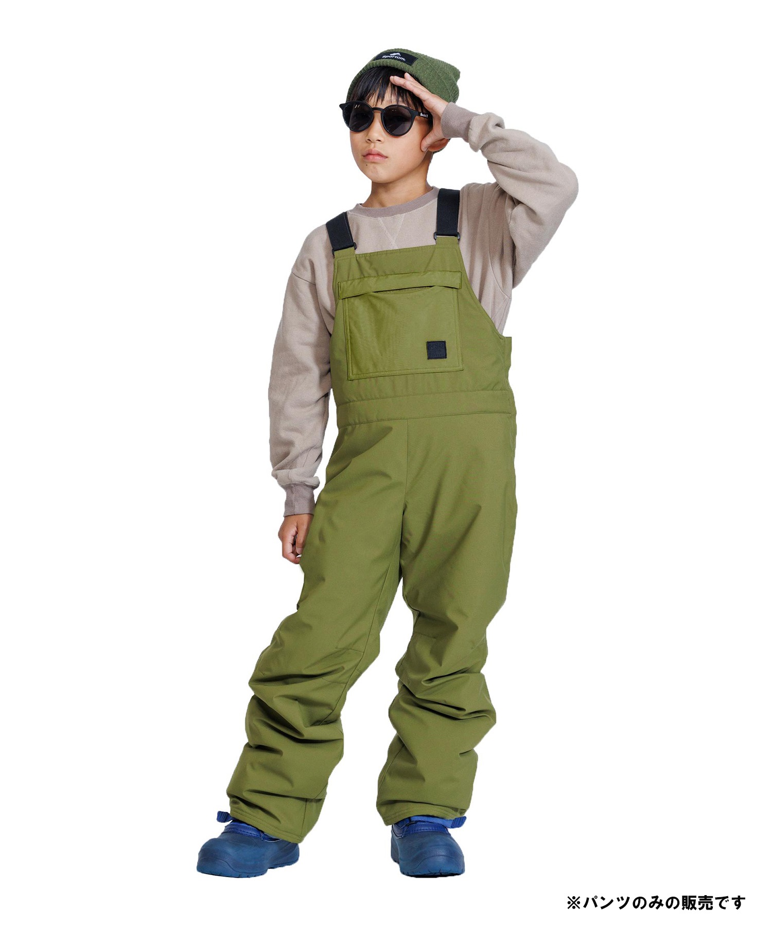 スノーボード ウェア パンツ キッズ RESEEDA レセーダ KID'S WORK BIB REP56404 23-24モデル ムラサキスポーツ KK I21(KHAKI-130cm)