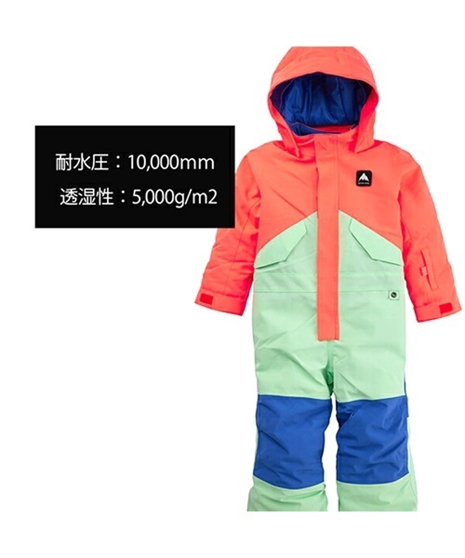 スノーボード ウェア ワンピース キッズ BURTON バートン 221741 Toddlers One Piece 22-23モデル ムラサキスポーツ JJ K10(TBLK-2T)