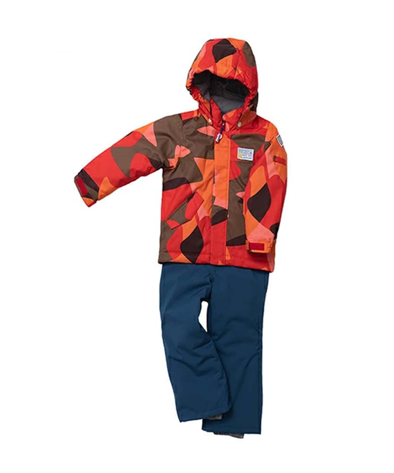 上下セット スノーボード ウェアセット キッズ RESEEDA レセーダ TODDLER-SUIT 22-23モデル ムラサキスポーツ JJ L1(RED-100)