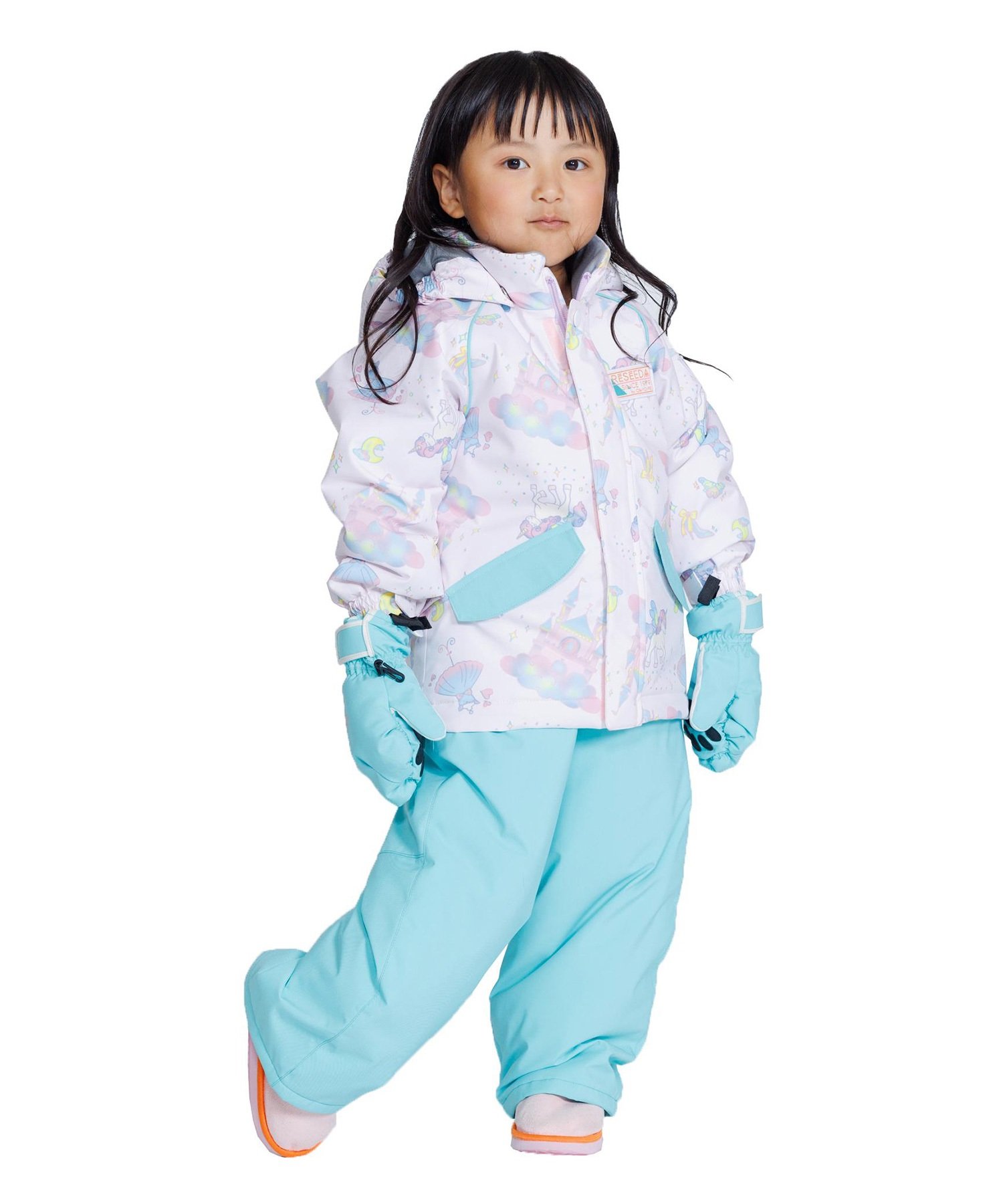 スノーボード ウェア 2点セット キッズ RESEEDA レセーダ TODDLER SUIT RES56004 23-24モデル ムラサキスポーツ KK I21(YELPNK-100cm)