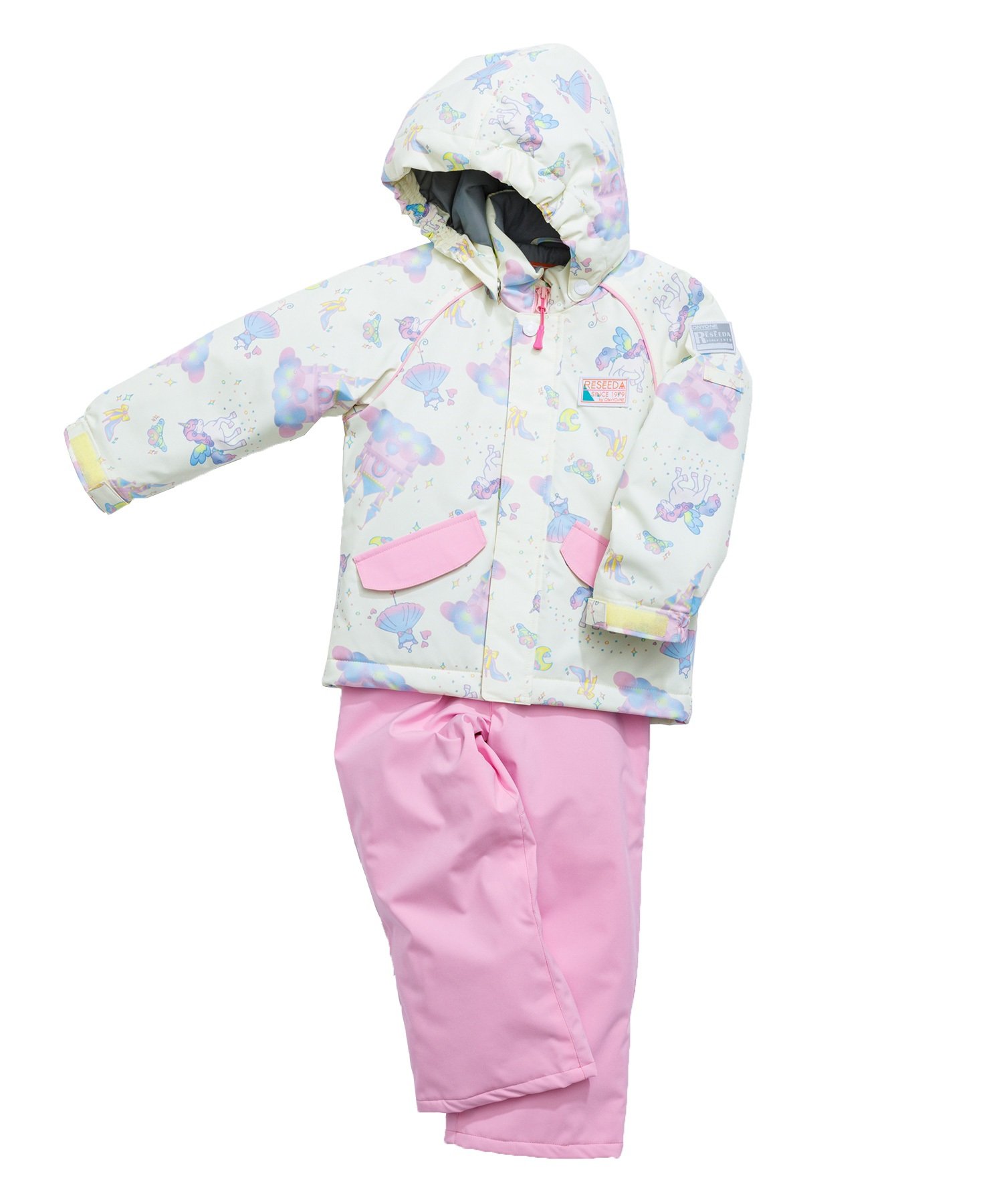 スノーボード ウェア 2点セット キッズ RESEEDA レセーダ TODDLER SUIT RES56004 23-24モデル ムラサキスポーツ KK I21(PNKMNT-100cm)