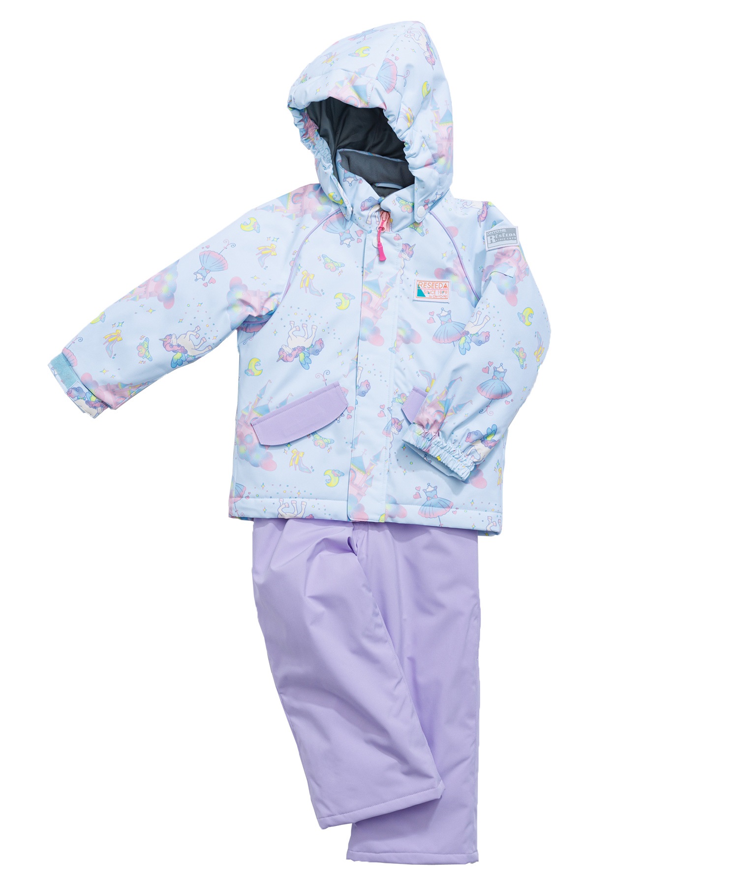 スノーボード ウェア 2点セット キッズ RESEEDA レセーダ TODDLER SUIT RES56004 23-24モデル ムラサキスポーツ KK I21(YELPNK-100cm)