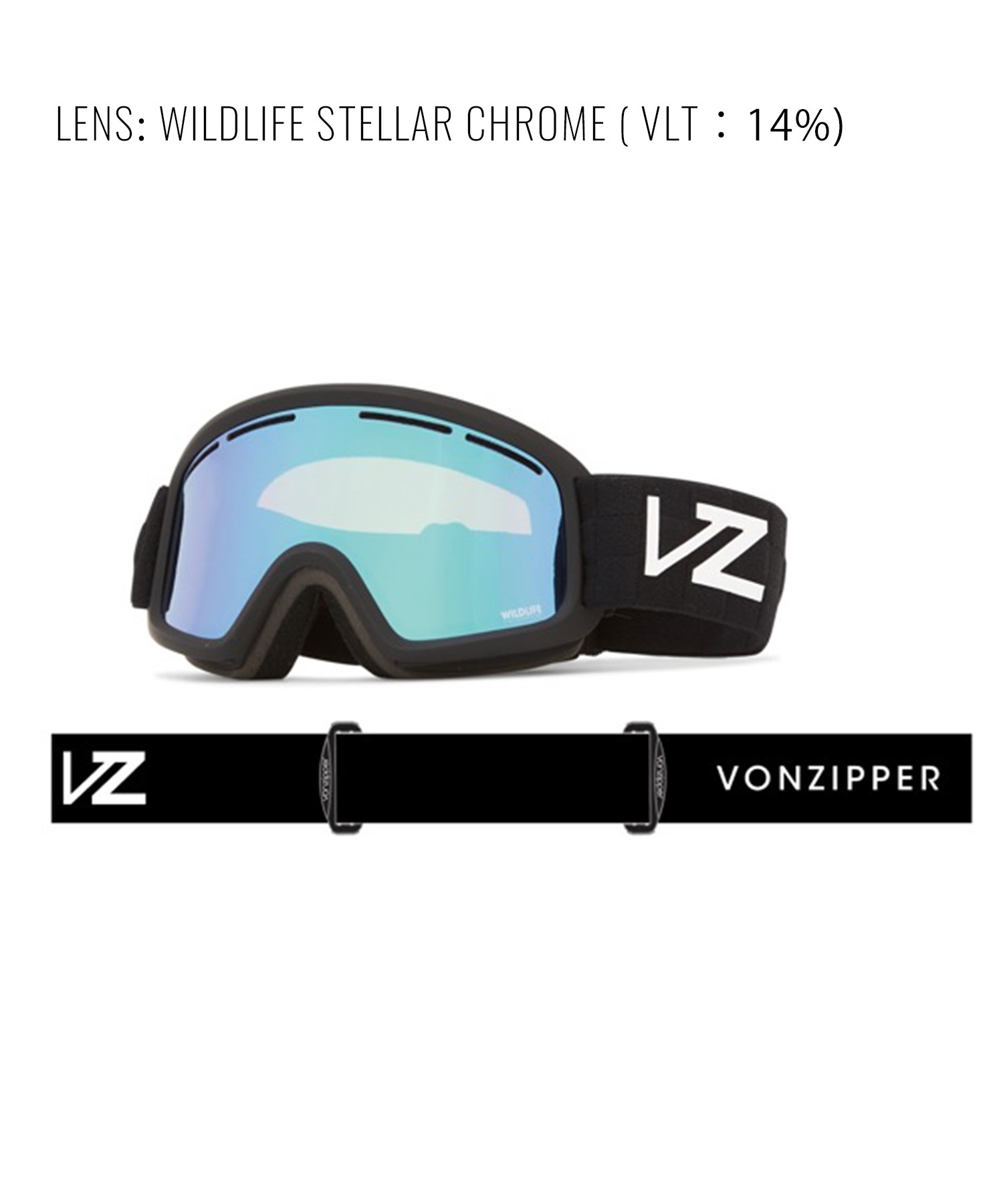 スノーボード ゴーグル ユニセックス VONZIPPER ボンジッパー BD21K-706 ムラサキスポーツ 23-24モデル KX3 L15(BFC-F)