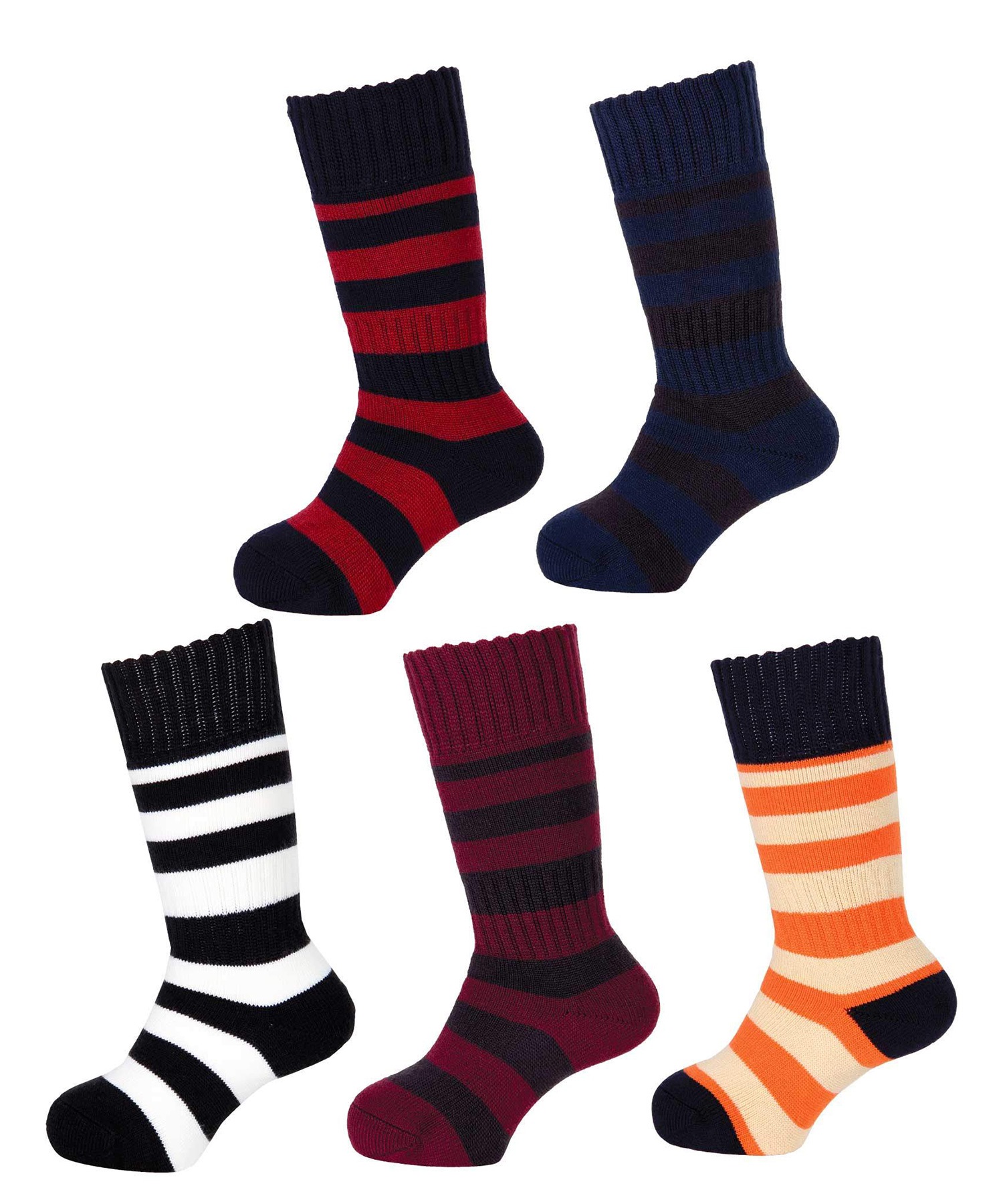 スノーボード ソックス キッズ northpeak ノースピーク 2足組 JUNIOR SOCKS MP-681 ムラサキスポーツ 23-24モデル KX L15(AST-13-15cm)