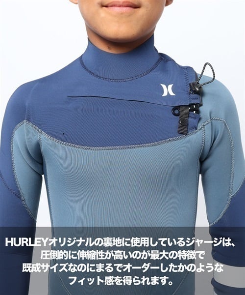 Hurley ハーレー CZ ADVANTAGE + 3×2mm CV1722 ジュニア サーフィン ウェットスーツ フルスーツ KK D28(ONECOLOR-S)