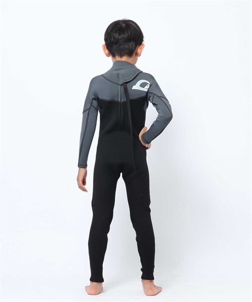 QUIKSILVER クイックシルバー EDAY SS 2.5X2mm KWT231701 バックジップ フルスーツ キッズ ウェットスーツ 子供用(BBK-120)