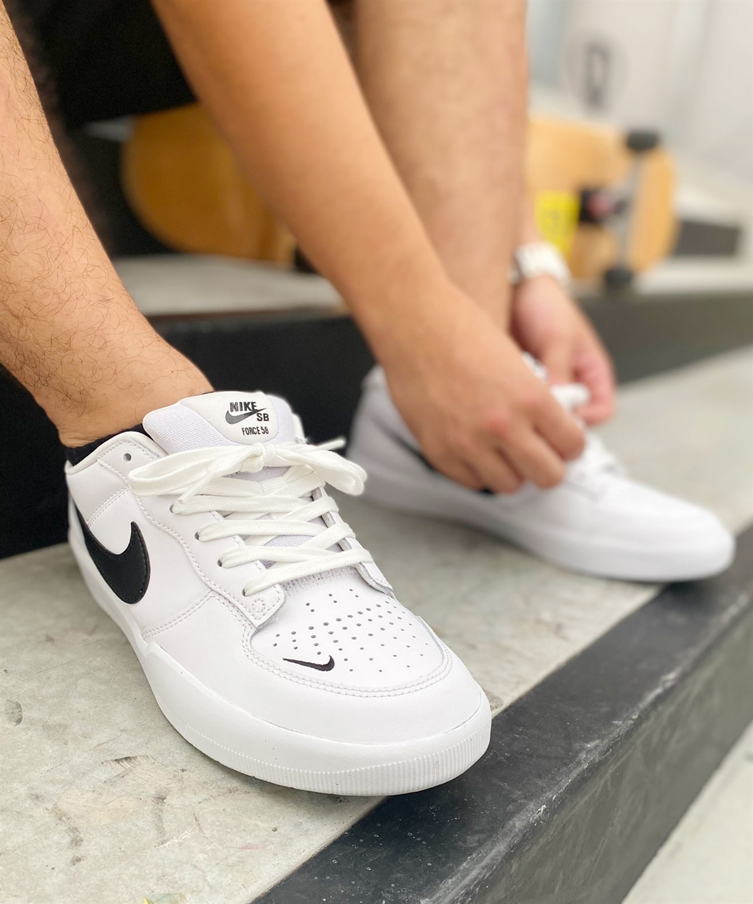 NIKESB/ナイキエスビー SB フォース 58 PREMIUM LEATHER プレミアム