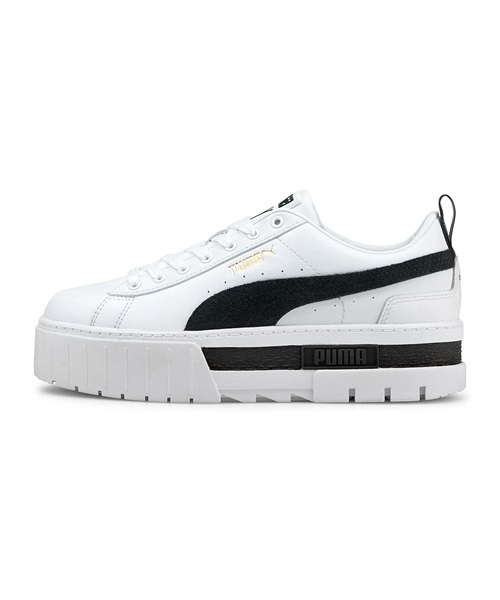 PUMA プーマ MAYZE LEATHER メイズ レザー 381983-01 レディース シューズ スニーカー KX1 A17(01-23.0cm)