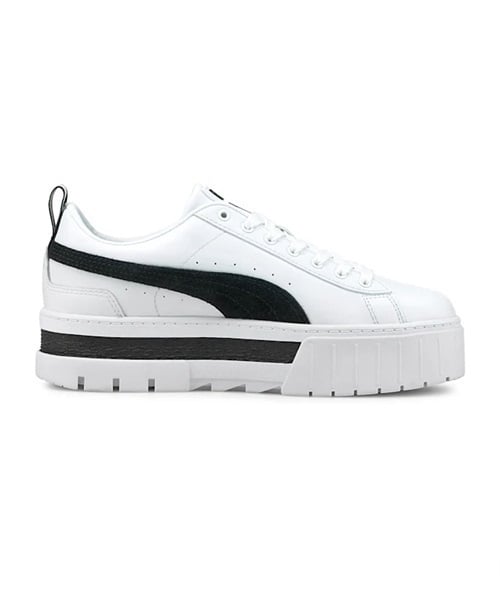 PUMA プーマ MAYZE LEATHER メイズ レザー 381983-01 レディース シューズ スニーカー KX1 A17(01-23.0cm)