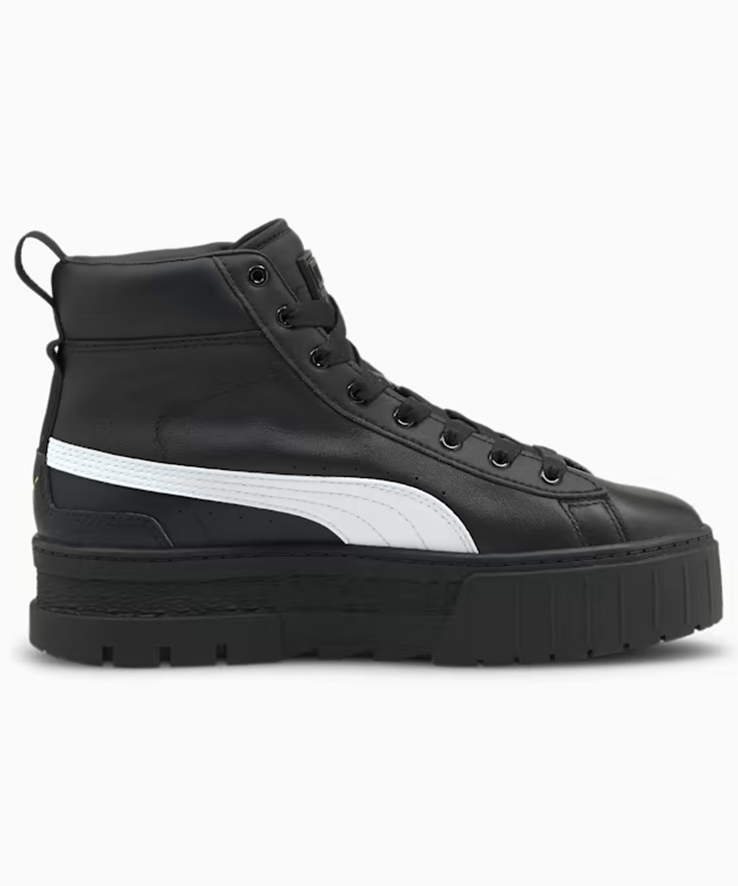 PUMA/プーマ メイズ ミッド ウィメンズ スニーカー レディース シューズ 厚底 ブラック 381170 02(02-23.0cm)