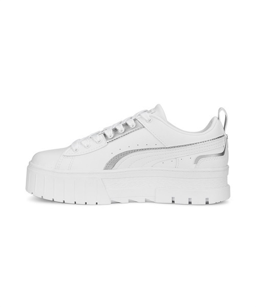 国内発送☆ 厚底★ PUMA メイズ RAMA ホワイト/グレー スニーカー プーマ PUMA メイズPRMウィメンズ ホワイト/グレー