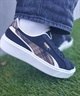 PUMA/プーマ スウェード プラットフォーム プレイド Wns レディース 厚底 395228 ムラサキスポーツ限定(01-23.0cm)