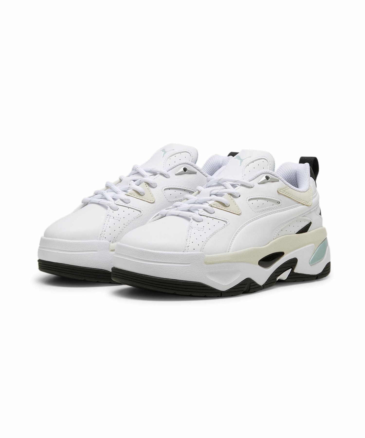 PUMA プーマ ウィメンズ ブラスター レディース シューズ スニーカー 厚底 ホワイト 395276 01(01-23.0cm)