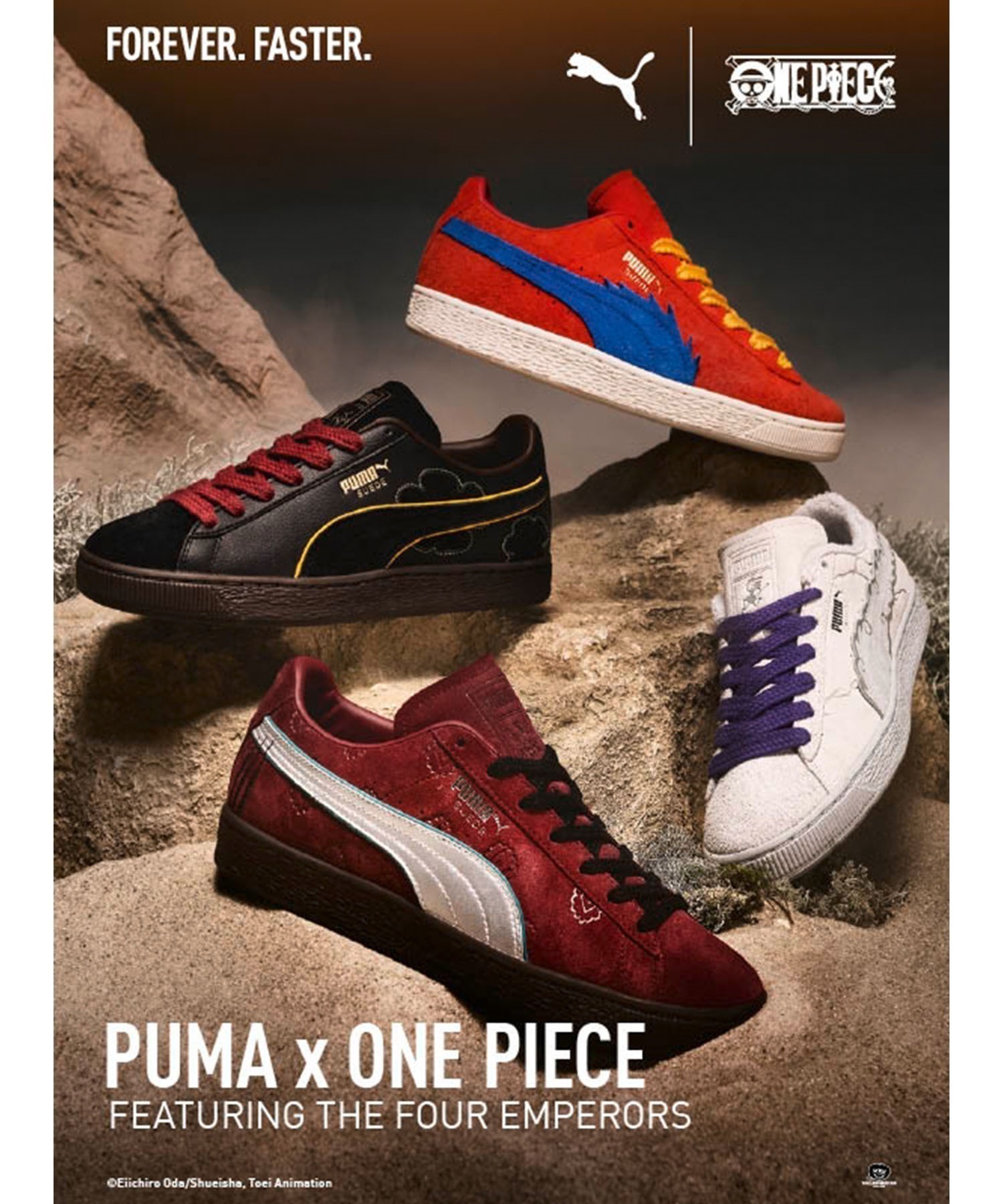 【PUMA × ONEPIECE コラボ】PUMA プーマ スウェード2 ワンピース コラボレーション メンズ シューズ スニーカー 396521(01-26.0cm)