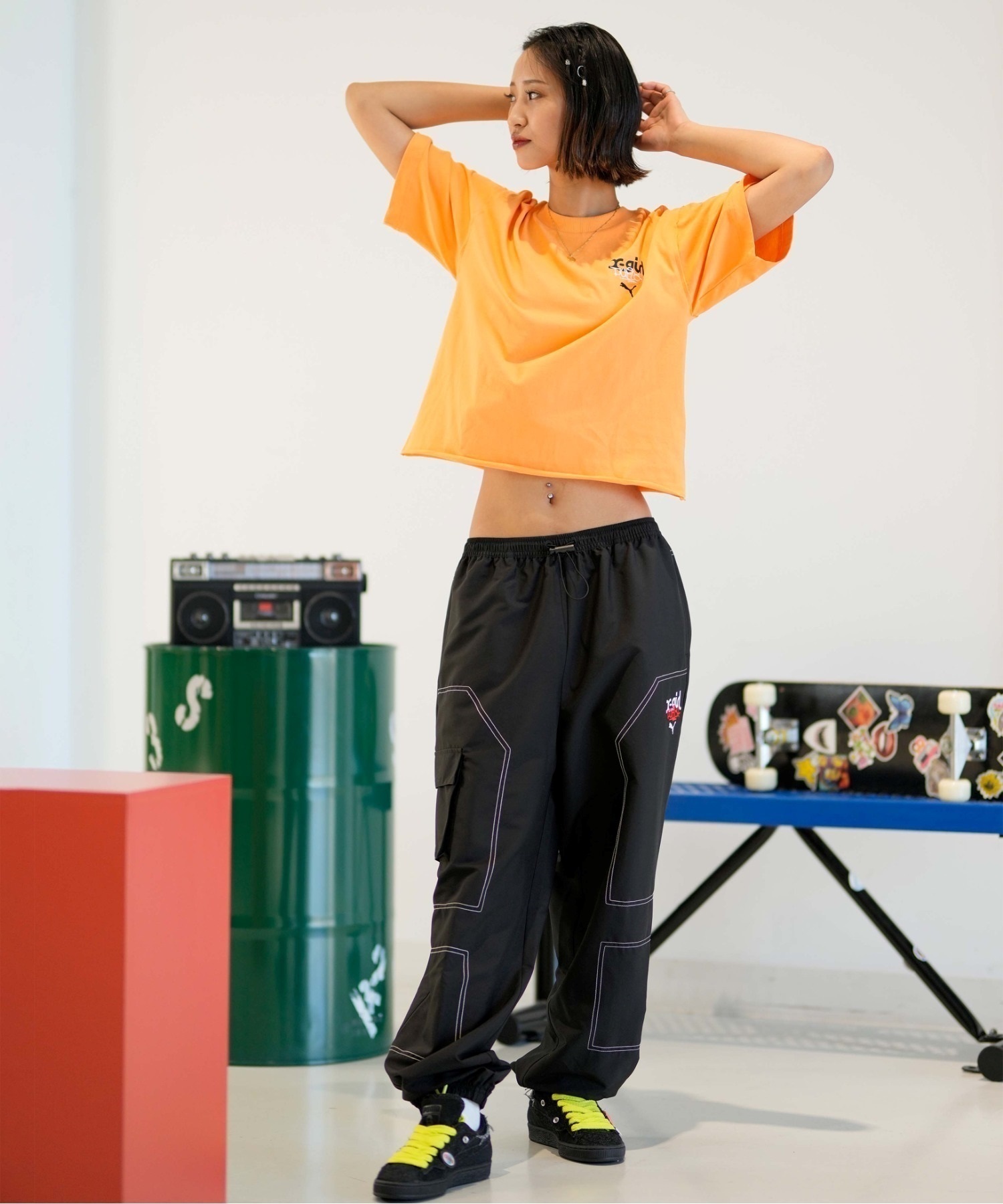 PUMA × X-girl コラボ】PUMA プーマ スウェード エックスガール
