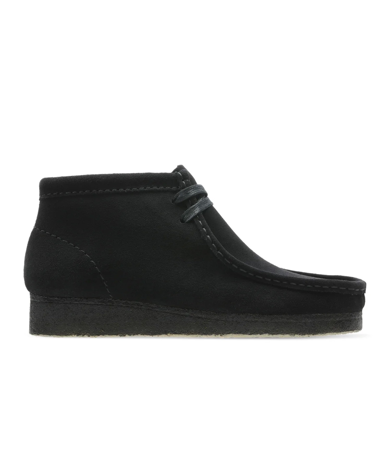 Clarks Originals/クラークス オリジナルス Wallabee Boot レディース ワラビーブーツ モカシン デッキシューズ ブラックスエード 26155521(BLKSU-23.0cm)