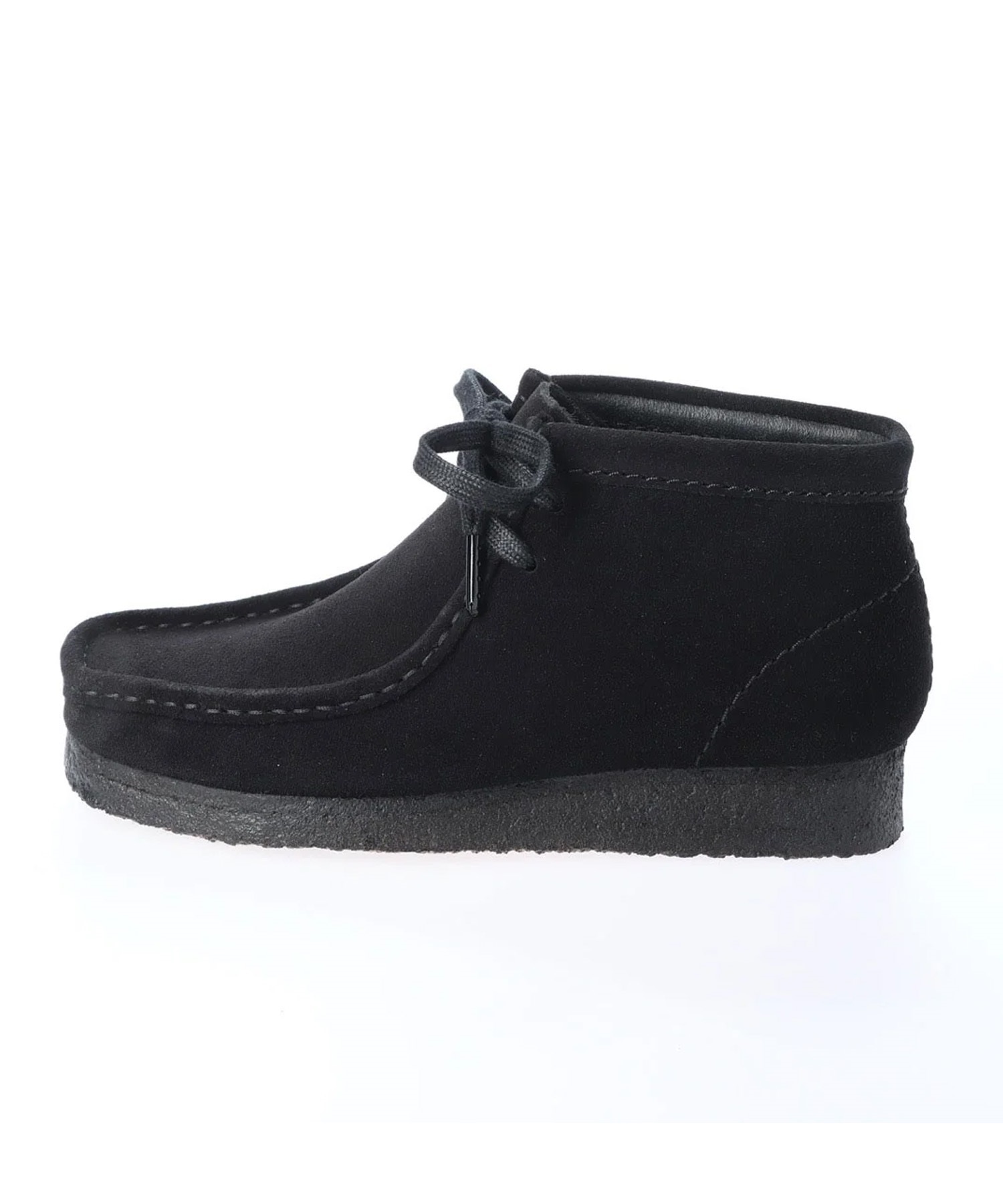 Clarks Originals/クラークス オリジナルス Wallabee Boot レディース ワラビーブーツ モカシン デッキシューズ ブラックスエード 26155521(BLKSU-23.0cm)