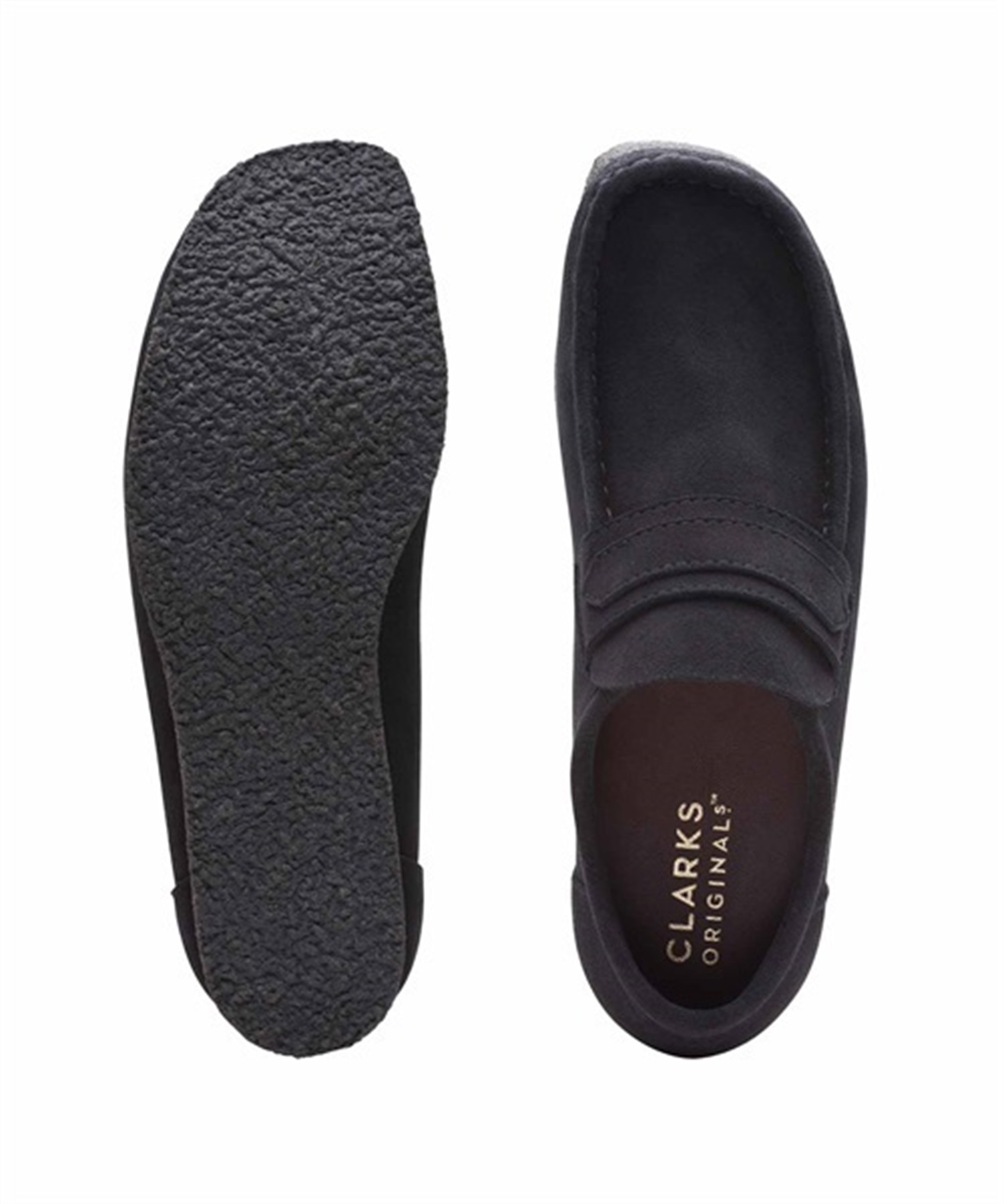 Clarks Originals/クラークス オリジナルス WALLABEE LOAFER ワラビー ローファー 26172503(BLKSU-25.5cm)