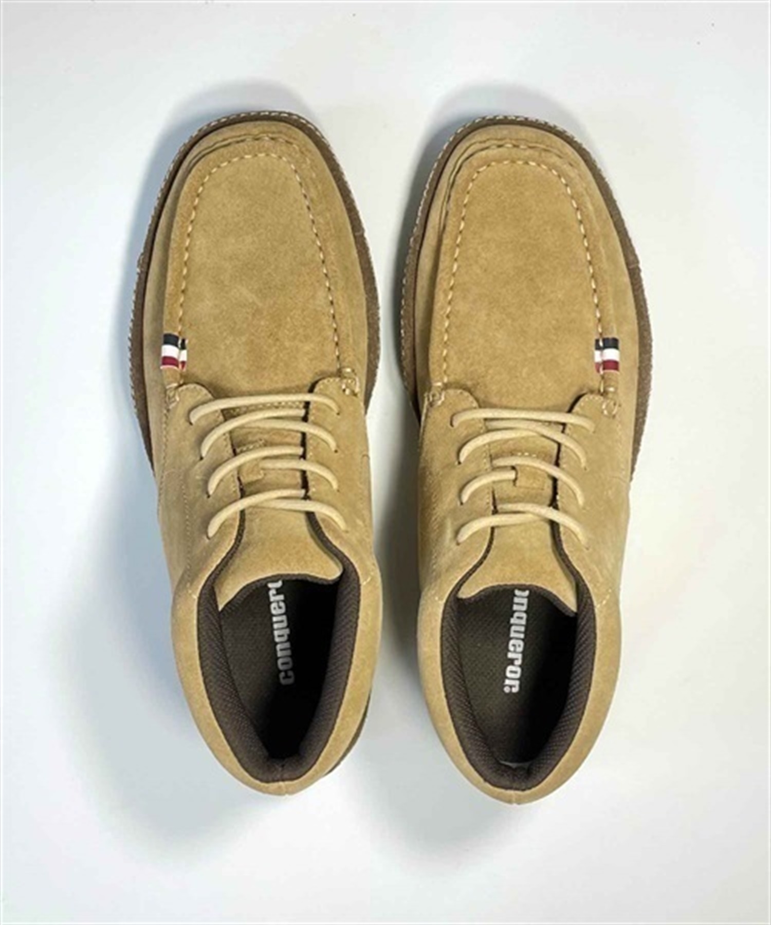 美品】クラークス ワラビー conquerorコンカラー シボ加工 ベージュ