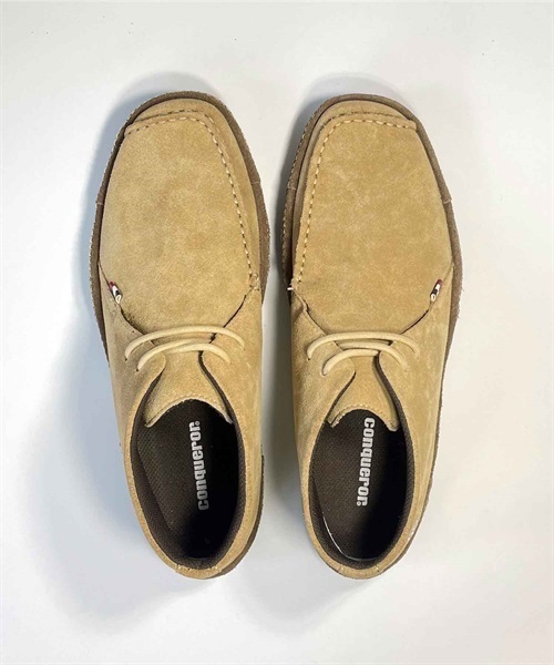 Conqueror/コンカラー LUCASルーカス メンズ 幅広 レザー 撥水