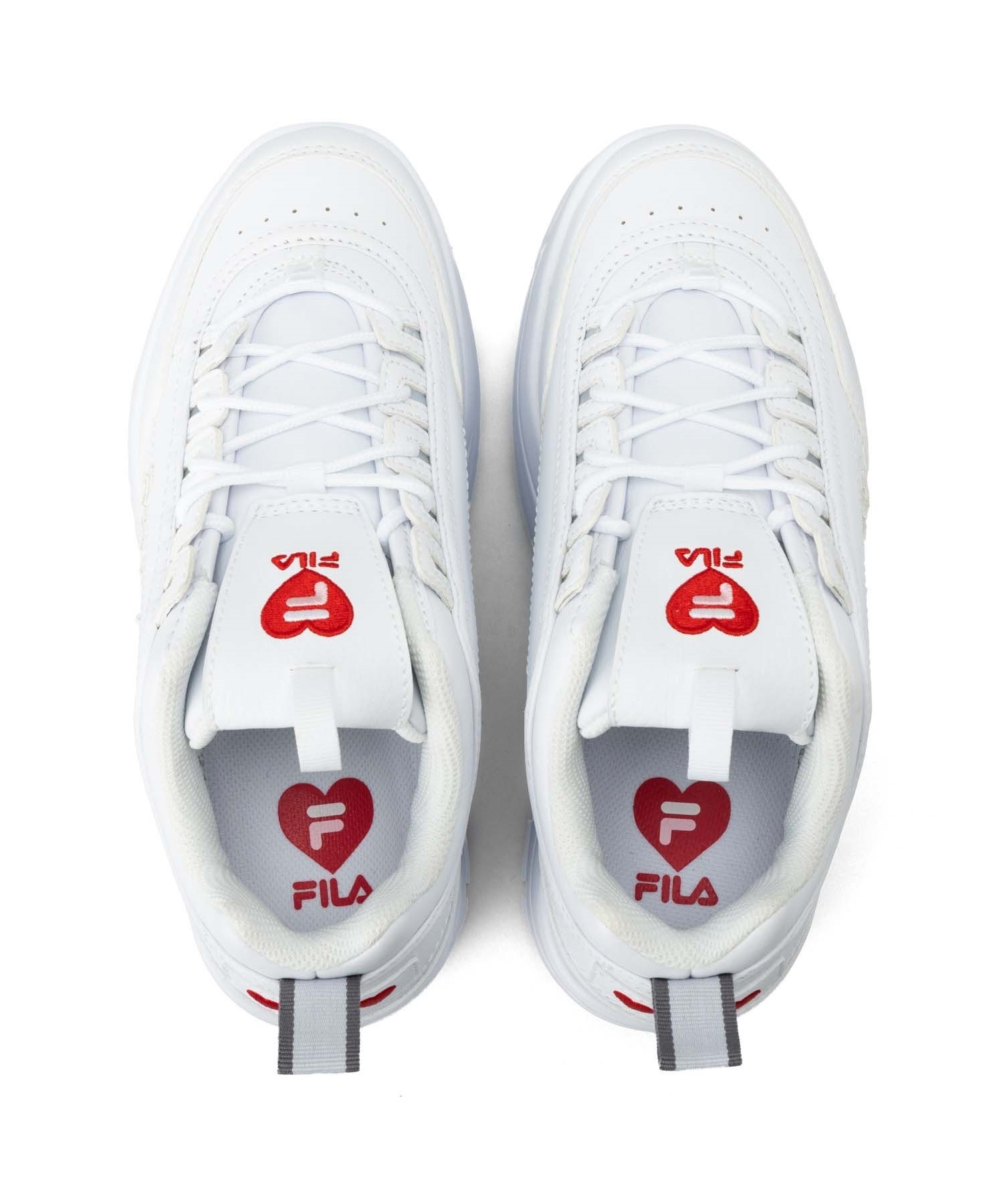 FILA/フィラ Disruptor2 Wedge Heart ディスラプター2 ウェッジ ハート レディース スニーカー WFW23042-155(WT/PK-22.5cm)