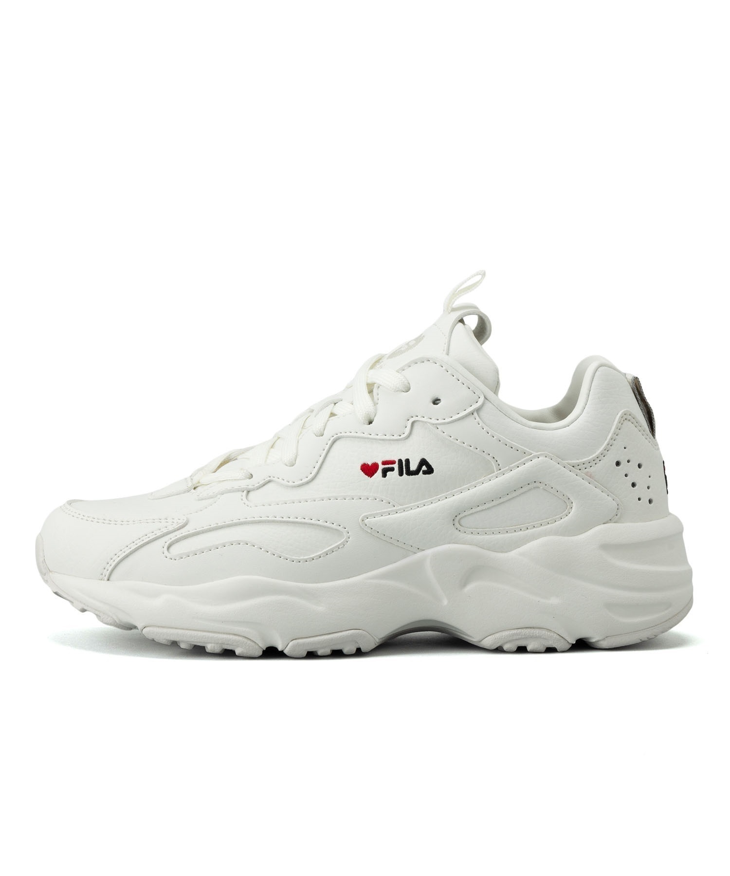 FILA/フィラ RAY TRACER HEART レイトレイサー ハート レディース スニーカー 軽量 UFW23041-125(WT/RD-23.0cm)