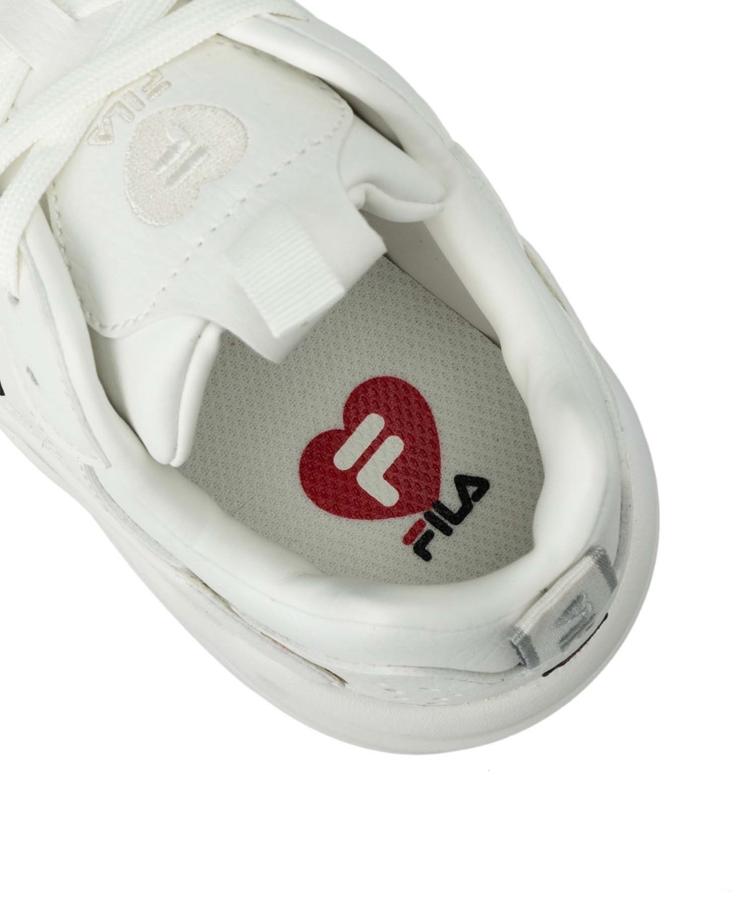 FILA/フィラ RAY TRACER HEART レイトレイサー ハート レディース スニーカー 軽量 UFW23041-125(WT/RD-23.0cm)