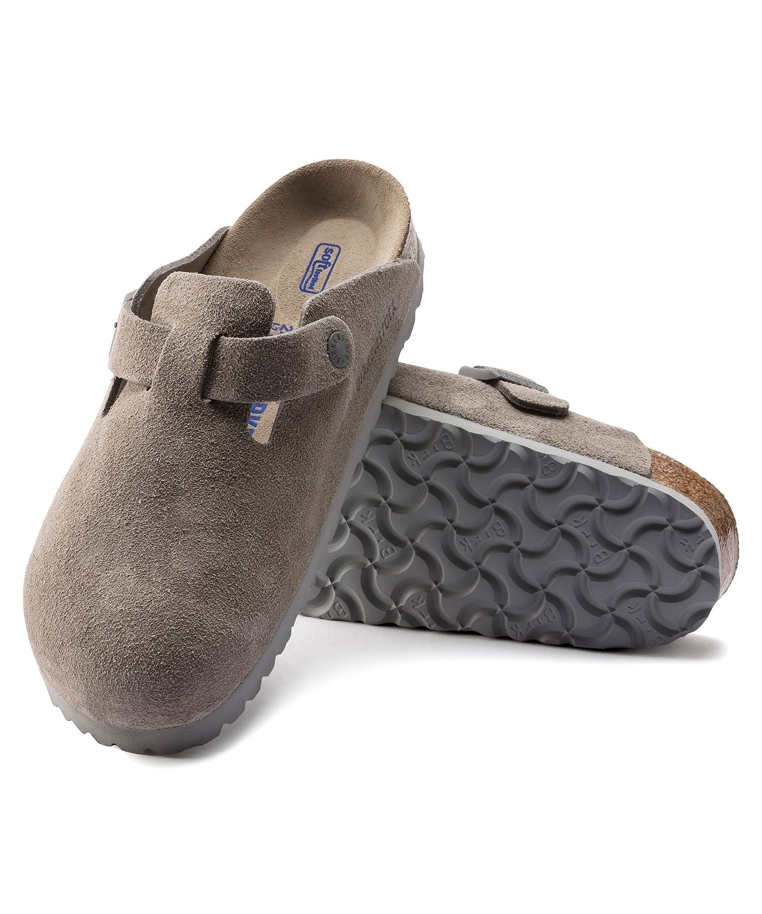 BIRKENSTOCK/ビルケンシュトック Boston SFB Suede ボストン ソフトフットベッド スウェード サンダル コルク レギュラー幅 1020549(SCOIN-26.0cm)