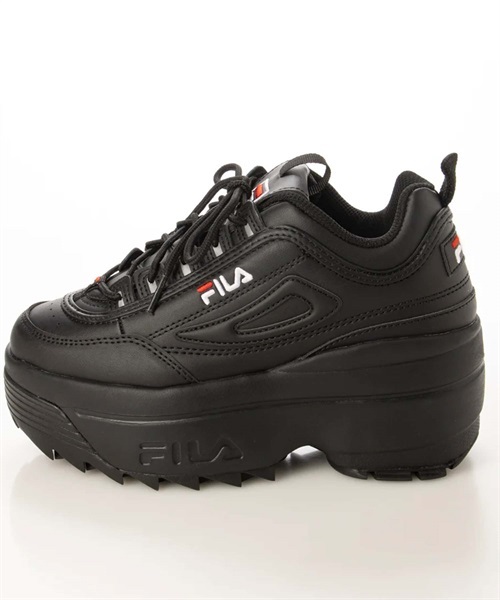 FILA フィラ Disruptor II Wedge ディスラプター2 ウェッジ WFW22044-001 レディース シューズ スニーカー 厚底 KK1 B14(BLK-22.5cm)