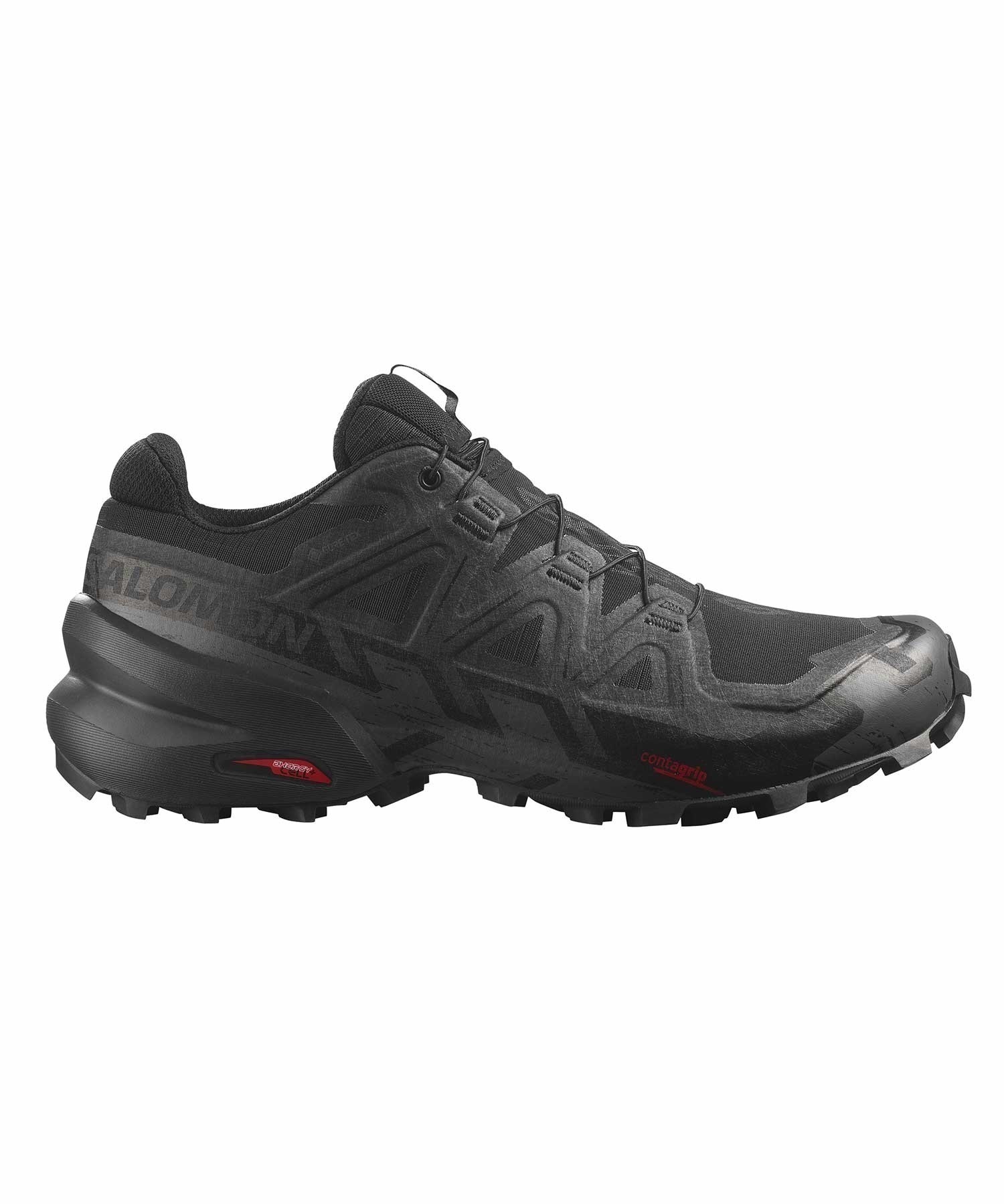 SALOMON/サロモン SPEEDCROSS 6 GTX スピードクロスシックスゴアテックス メンズ シューズ 防水 アウトドア L41738600(BLACK-26.0cm)