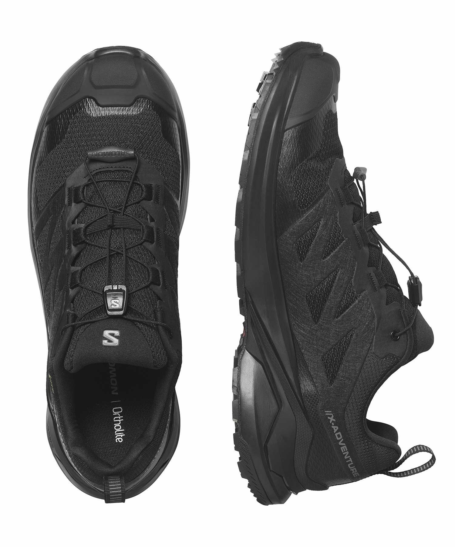 SALOMON/サロモン X-ADVENTURE GTX エックスアドベンチャーゴアテックス メンズ シューズ 防水 アウトドア L47321100(BLACK-26.0cm)