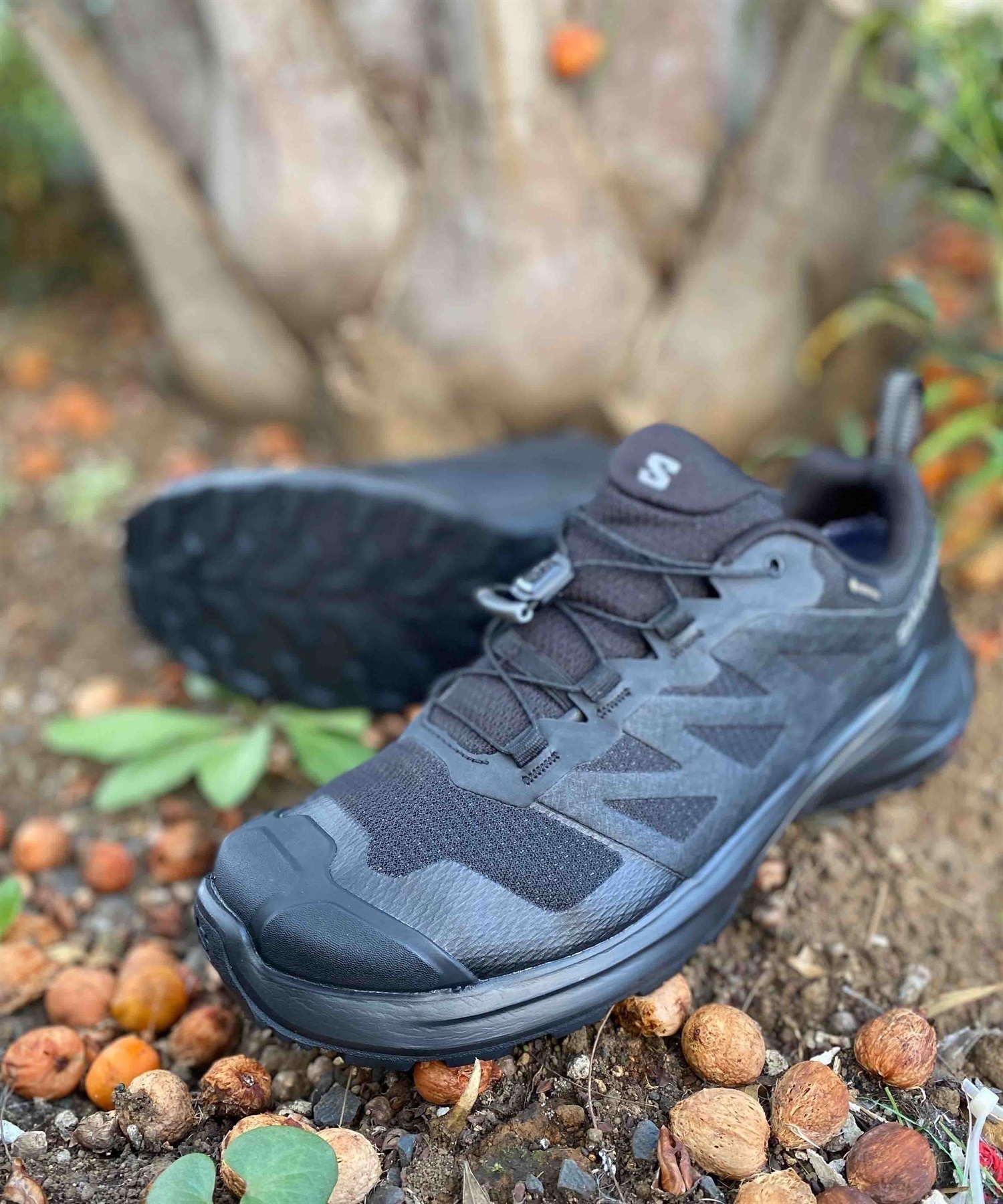 SALOMON/サロモン X-ADVENTURE GTX エックスアドベンチャーゴアテックス メンズ シューズ 防水 アウトドア L47321100(BLACK-26.0cm)