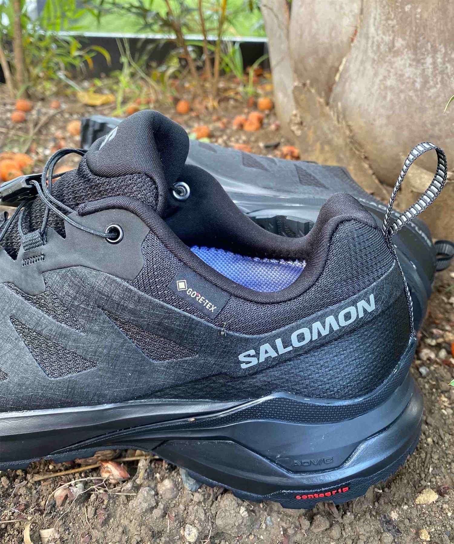 SALOMON/サロモン X-ADVENTURE GTX エックスアドベンチャーゴアテックス メンズ シューズ 防水 アウトドア L47321100(BLACK-26.0cm)