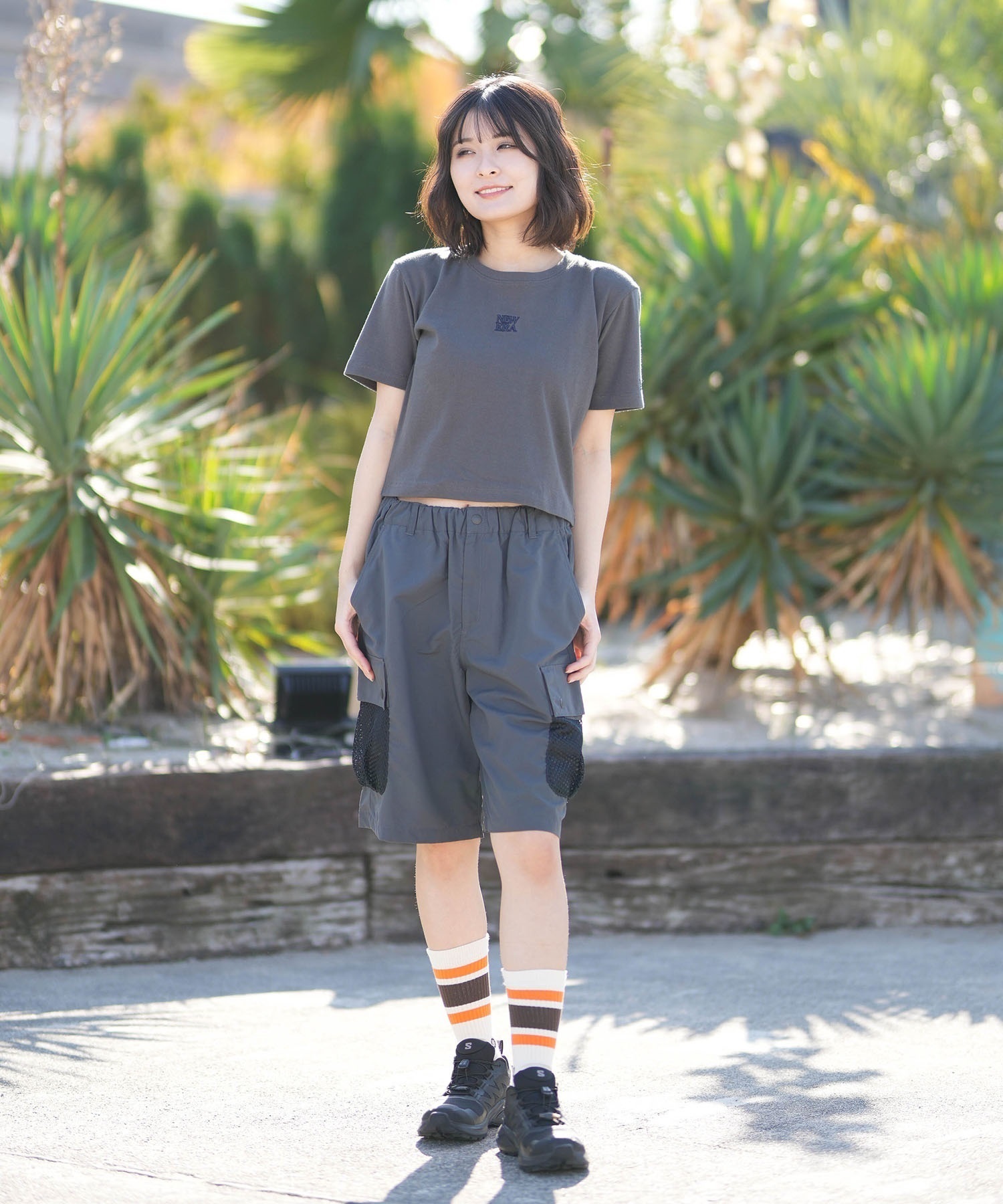 SALOMON/サロモン X-ADVENTURE GTX W エックスアドベンチャーゴアテックスウィメンズ レディース シューズ 防水 アウトドア L47321800(BLACK-23.0cm)