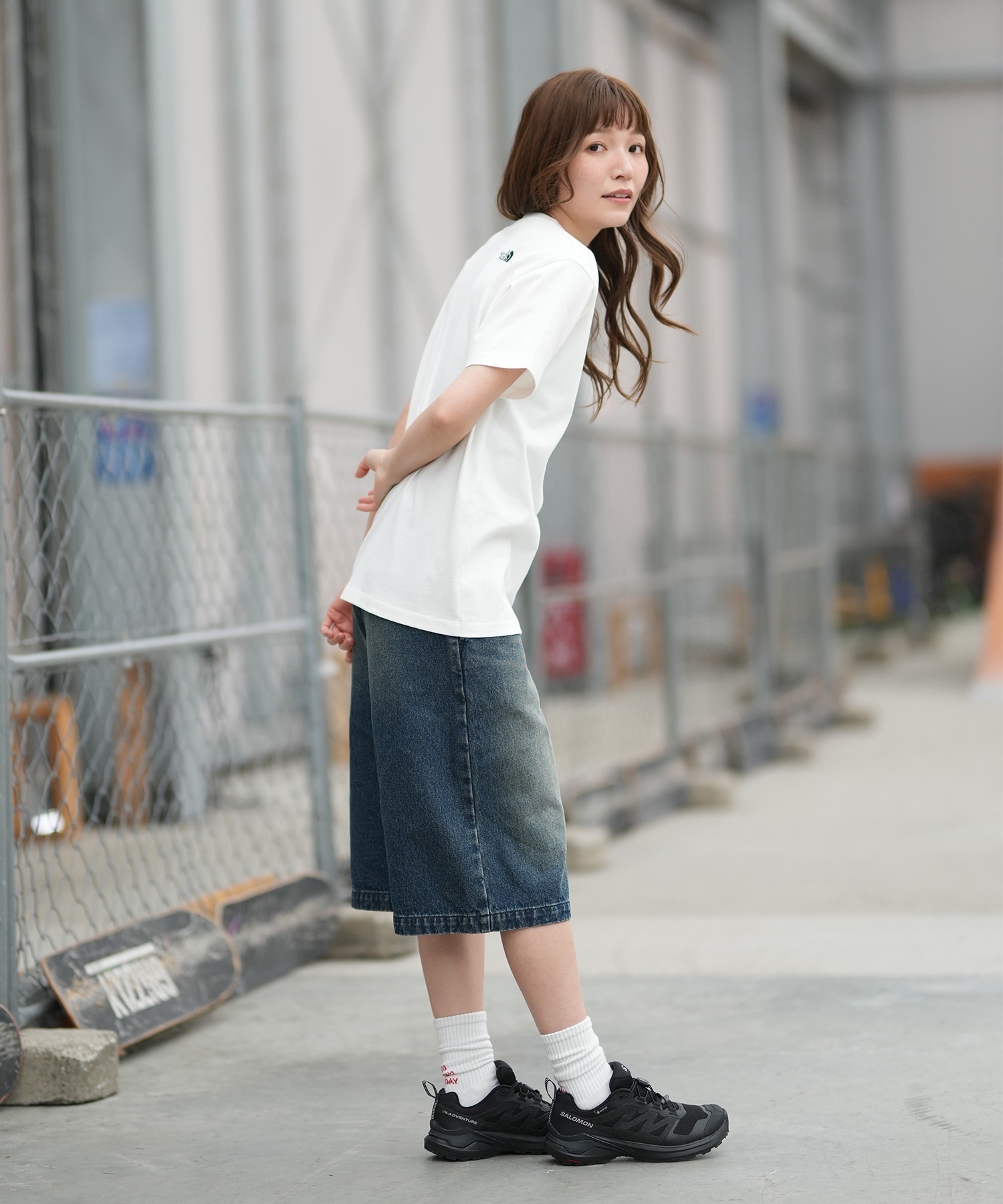 SALOMON/サロモン X-ADVENTURE GTX W エックスアドベンチャーゴアテックスウィメンズ レディース シューズ 防水 アウトドア L47321800(BLACK-23.0cm)