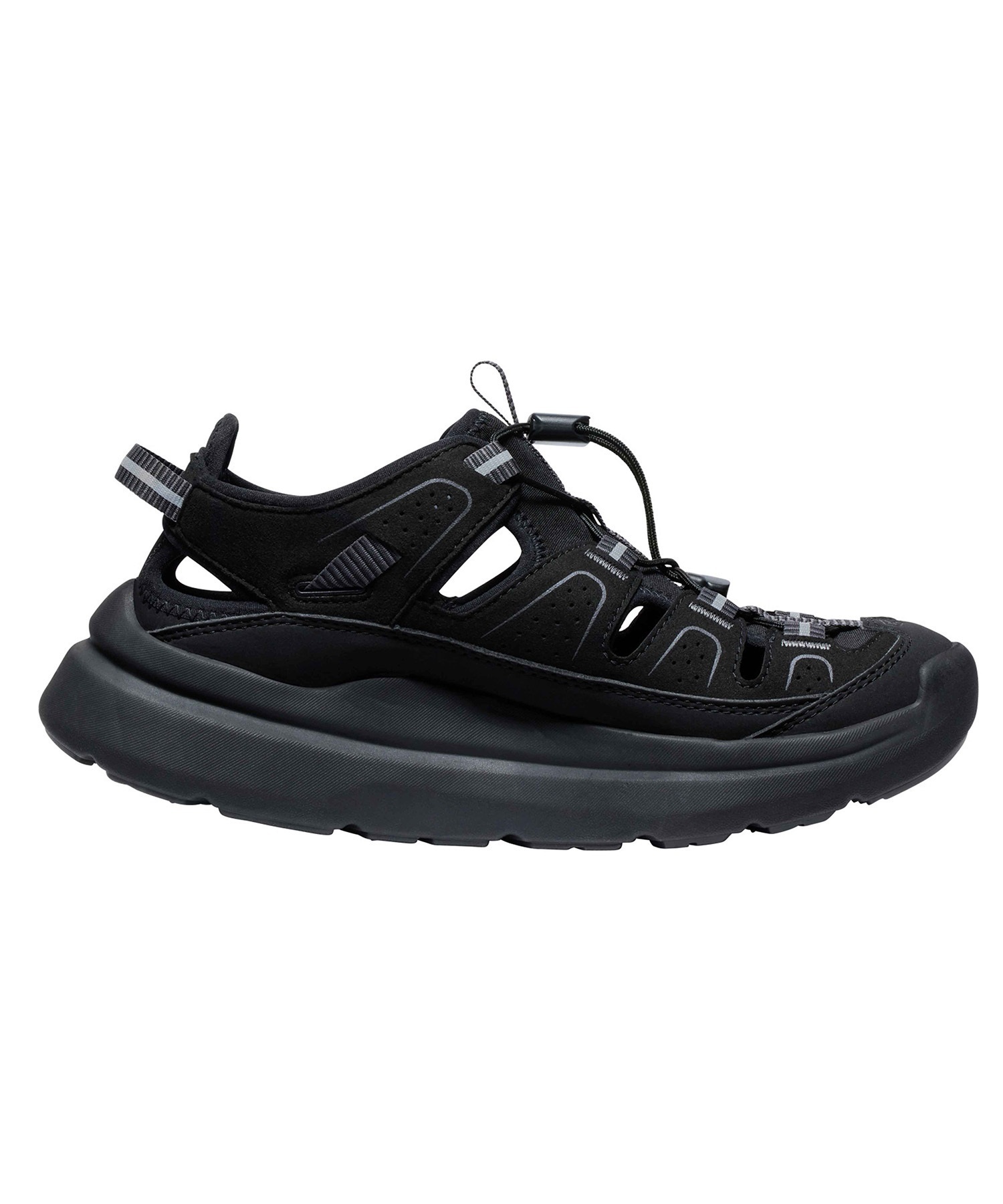 KEEN キーン WK450 SANDAL ダブルケー450 サンダル ウィメンズ アウトドアシューズ スポーツサンダル レディース 1028921(BLACK-22.5cm)