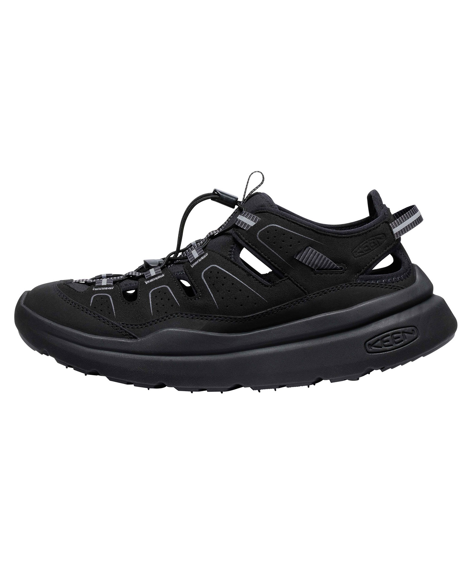 KEEN キーン WK450 SANDAL ダブルケー450 サンダル メンズ アウトドアシューズ スポーツサンダル 1028924(BLACK-25.0cm)