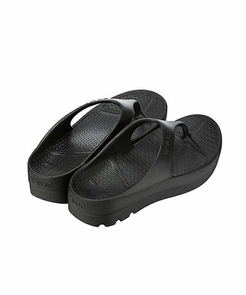 TELIC テリック W-FLIP FLOP ユニセックス #サンダル 靴 リカバリーサンダル IX1 D5(Black-S)