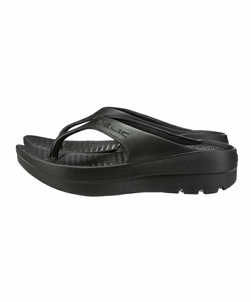 TELIC テリック W-FLIP FLOP ユニセックス #サンダル 靴 リカバリーサンダル IX1 D5(Black-S)