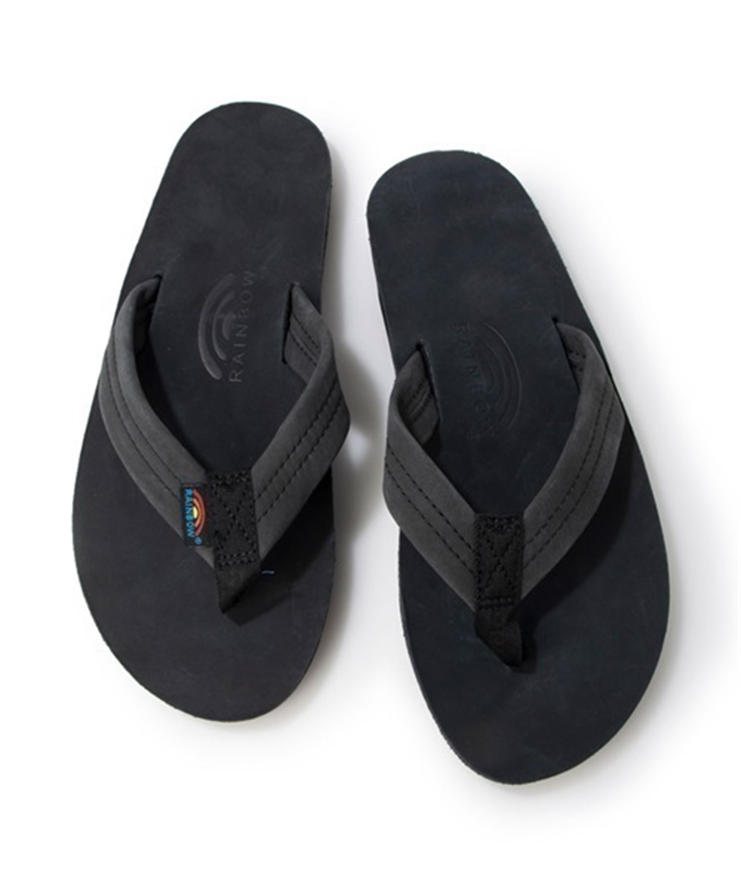 RAINBOW SANDALS レインボーサンダルズ シングルレイヤー・プレミア・レザー 301ALTS-PL メンズ シューズ サンダル ビーチサンダル KK1 E6(BKBK-S)