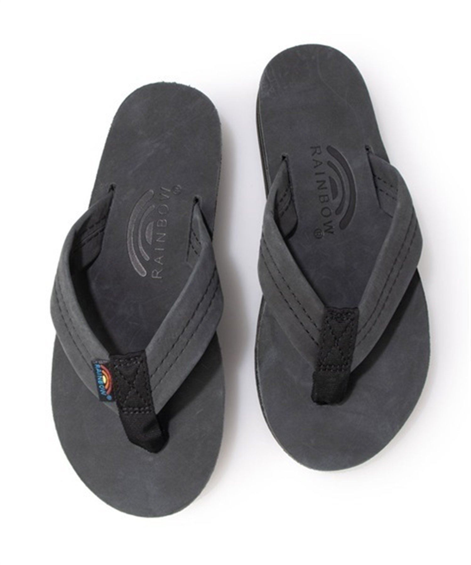 RAINBOW SANDALS レインボーサンダルズ プレミア・レザー ダブルミッドソール 302ALTS-PL メンズ シューズ サンダル ビーチサンダル KK1 E6(BKBK-S)