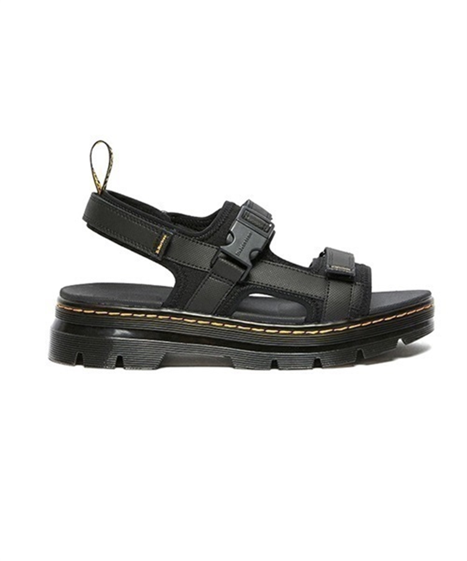 Dr Martens ドクターマーチン FORSTER 26471001 メンズ レディース ユニセックス サンダル KK1 C19(BLACK-22.0cm)